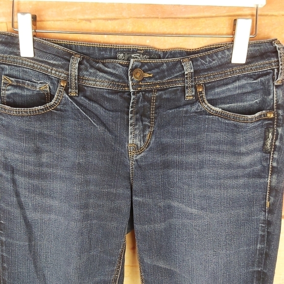 📣2/40$📣 SILVER Aiko mid straight stretch jeans size 29 - Picture 2 of 10